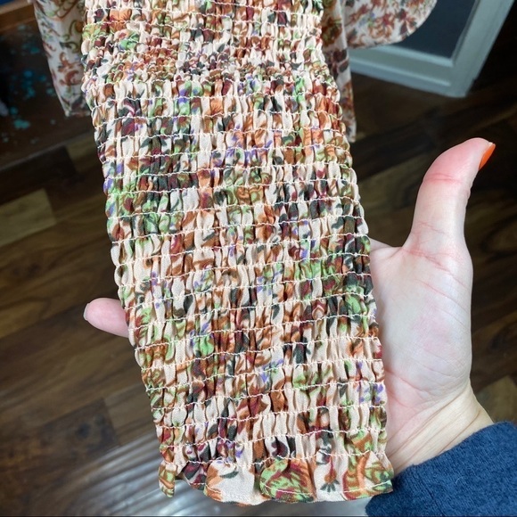 STEVIE MAY SAFFRON Brown floral long sleeve top - Picture 10 of 13